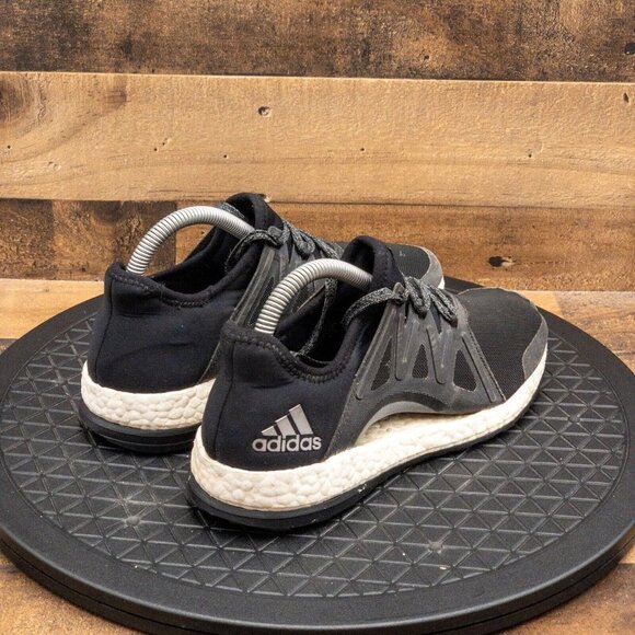 ADIDAS PURE BOOST X WOMENS ATHLETIC SHOES RUNNING WALKING GYM BLACK LOW SIZE 7.5 - Picture 8 of 9